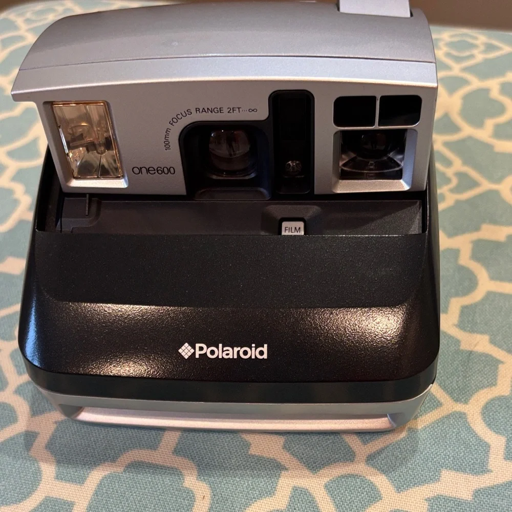 Polaroid Black and Silver Film Camera